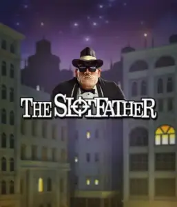 Immerse yourself in the underworld realm of The Slotfather slot by Betsoft, showcasing a commanding mafia boss standing against a nocturnal cityscape. This graphic captures the dramatic atmosphere of the organized crime, with the boss clad in a traditional black suit and fedora. Ideal for lovers of gangster-themed games, providing a gripping adventure. 