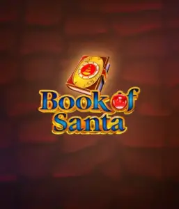 Celebrate the joyous spirit with Book of Santa slot by Endorphina, showcasing an elegant golden book emblazoned with Santa's iconic symbol. This graphic conveys the charm and joy of Christmas, set against a softly glowing red background. Great for holiday season gaming, offering a delightful adventure. 